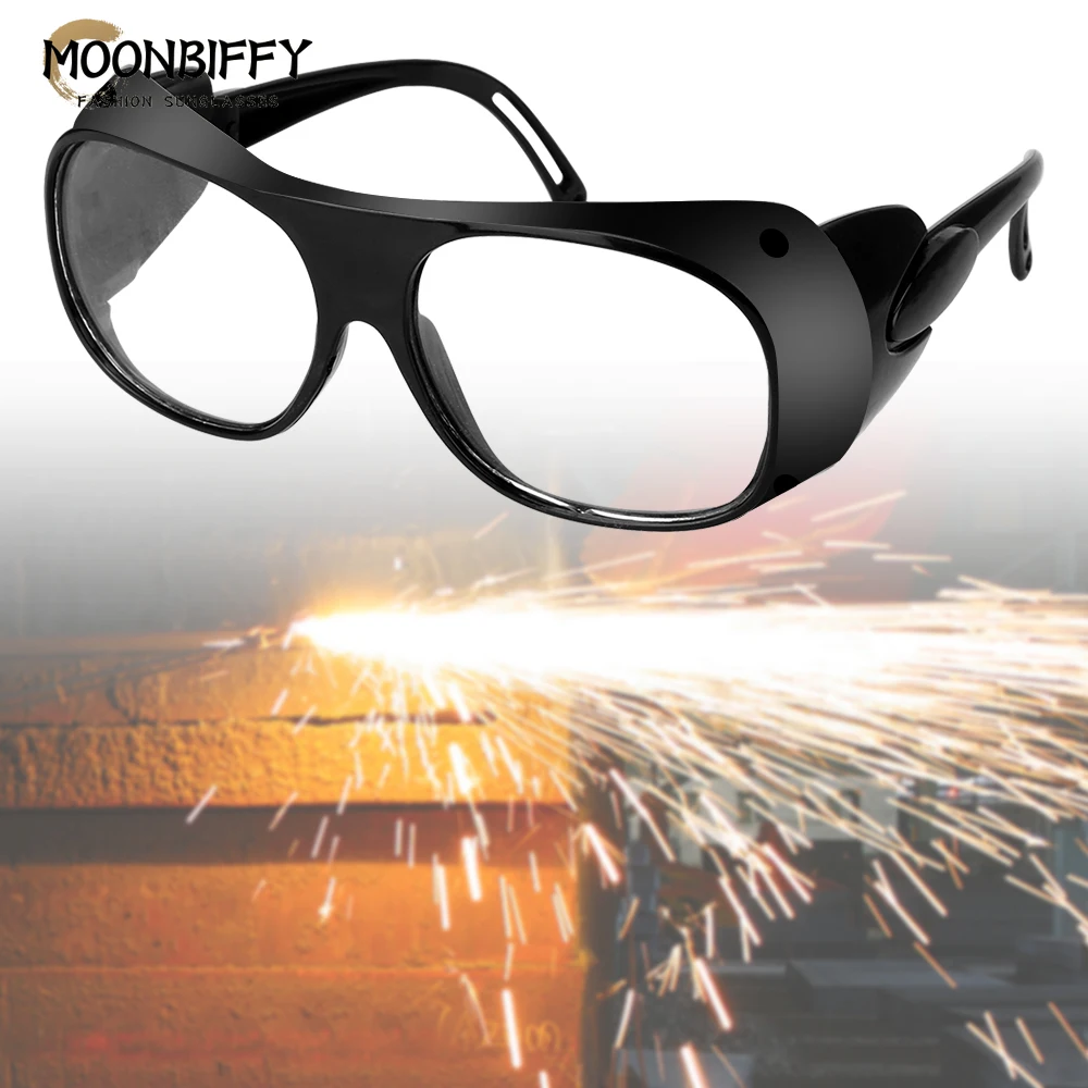 Очки сварщика для сварки укрепляют защитные очки Безопасные рабочие очки Пыленепроницаемые противоударные антибликовые очки