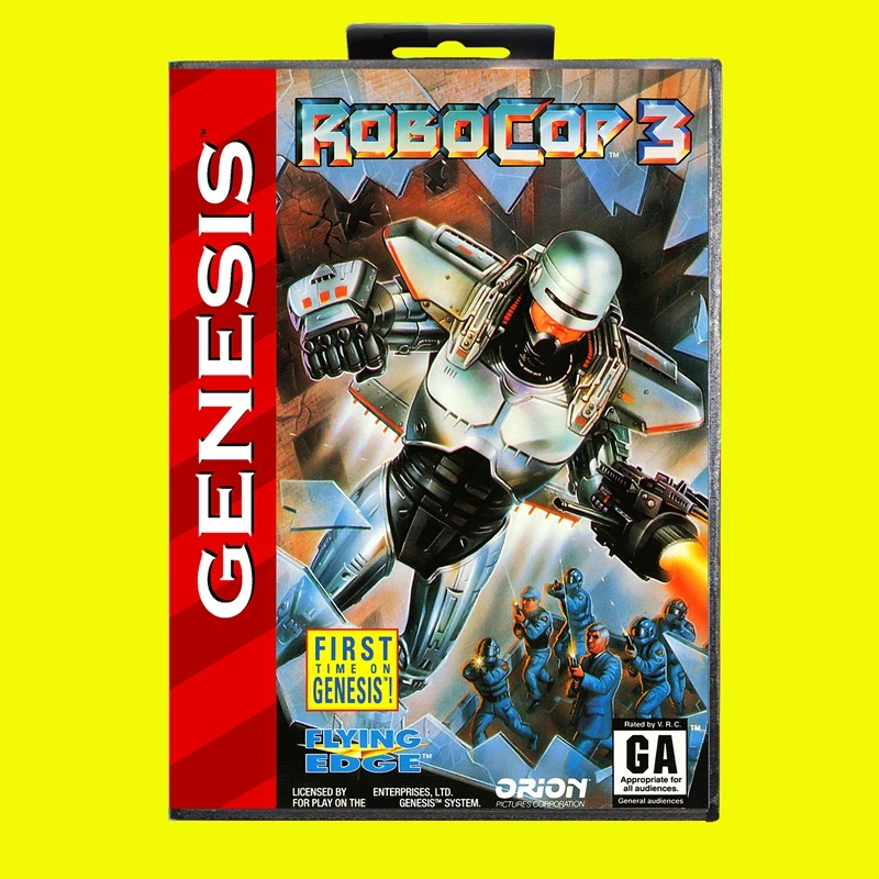 Robocop 3 MD Game Card 16 бит США Чехол для картриджа игровой консоли Sega Megadrive Genesis