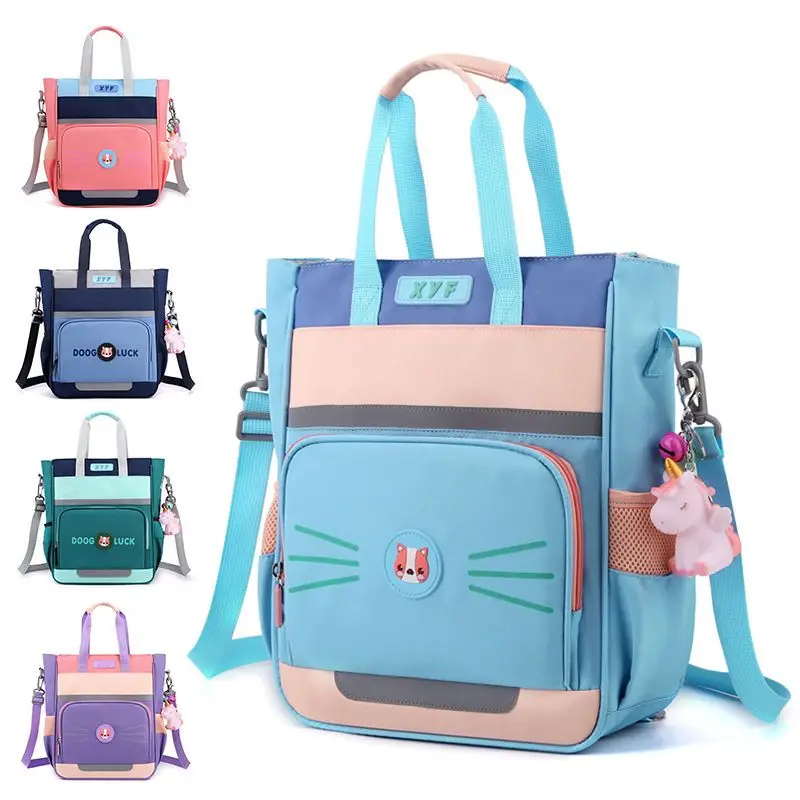  корейская версия водонепроницаемые учебные сумки студенты с одним плечом / двойным плечом / многофункциональной сумкой для обучения мультяшный рюкзак