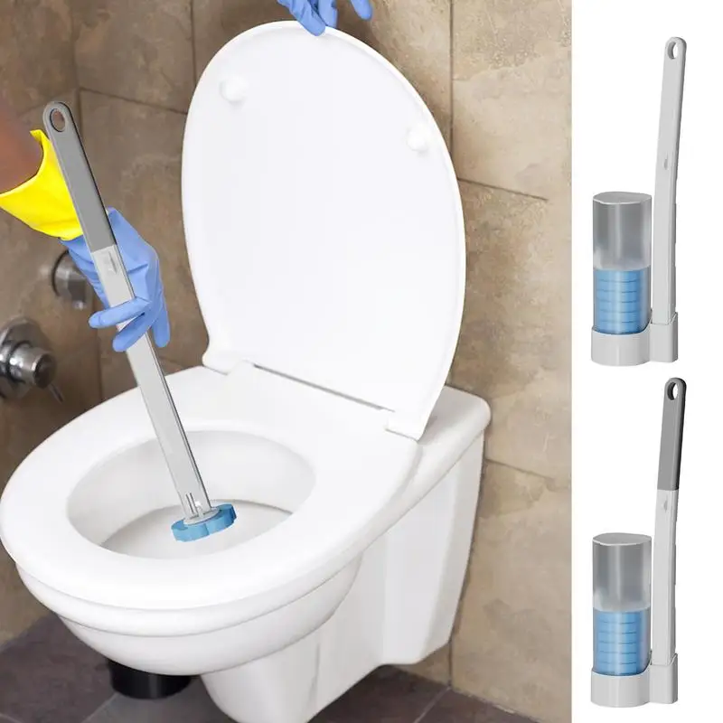  Щетка для унитаза Бытовой 360-градусный инструмент для чистки ванной комнаты Скруббер для туалета для дома Квартира Общежитие Аксессуары для отеля
