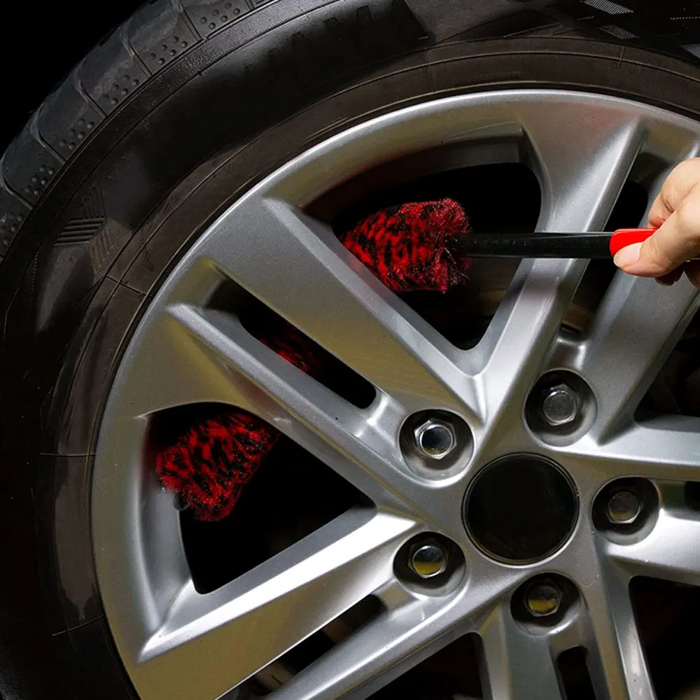  Автоматическая щетка для детализации колес Сгибаемые колеса Woolies Инструменты для чистки автомобильных дисков Легко очищайте труднодоступные места