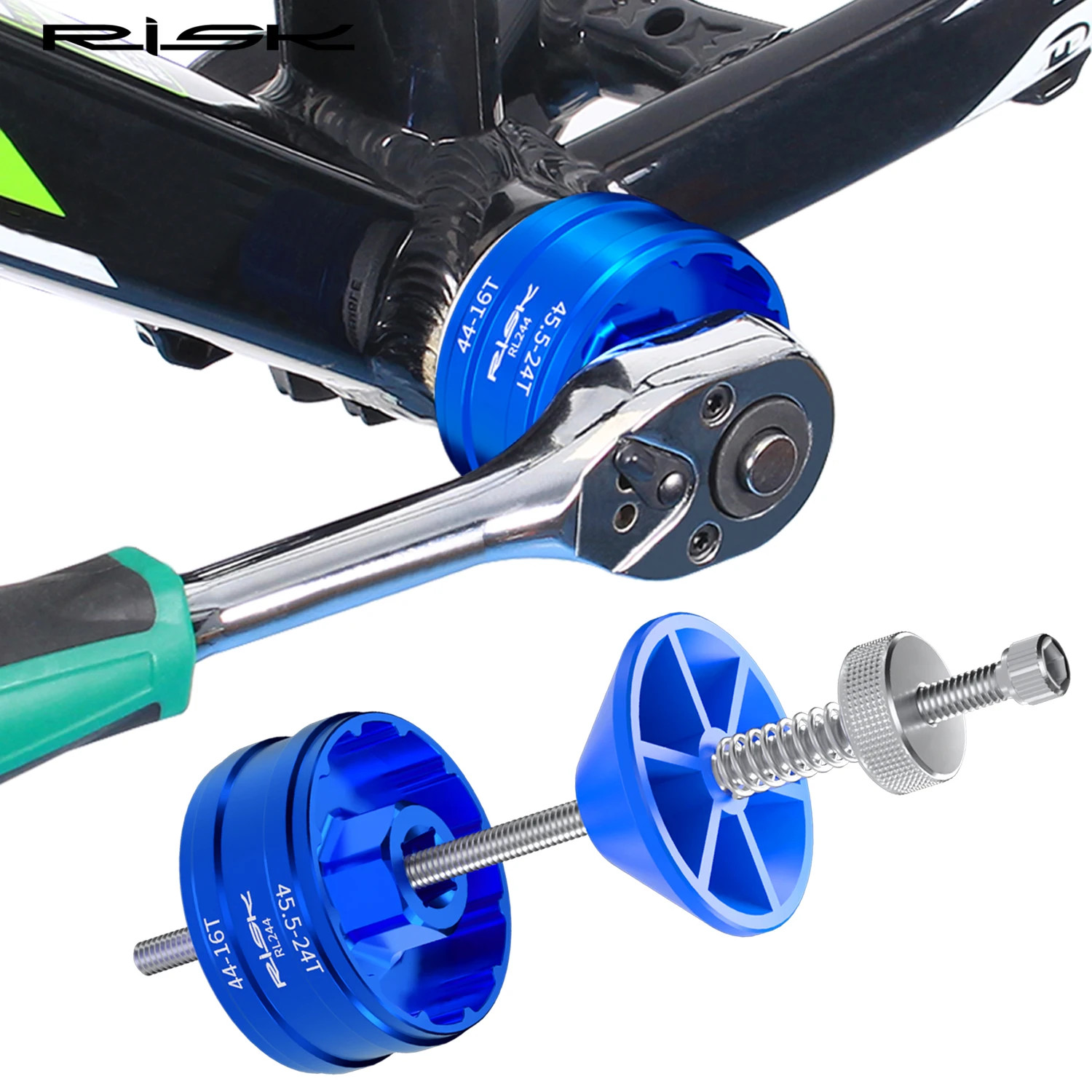Инструмент для снятия шпинделя с резьбой велосипеда BB52 Полый цельный гаечный ключ для горных шоссейных велосипедов Крепление зубчатой пластины DUB