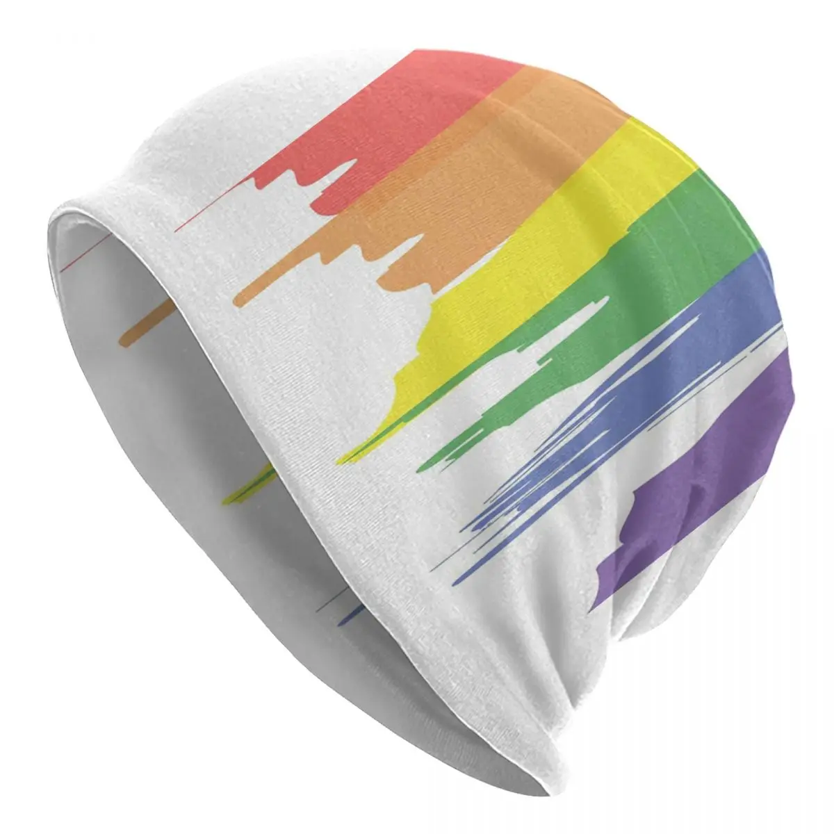 Гей Прайд ЛГБТ Шляпа Гота На открытом воздухе Skullies Beanies Шапки Шапочки для мужчин Женщины Вязаная шапка Весна Кепки двойного назначения