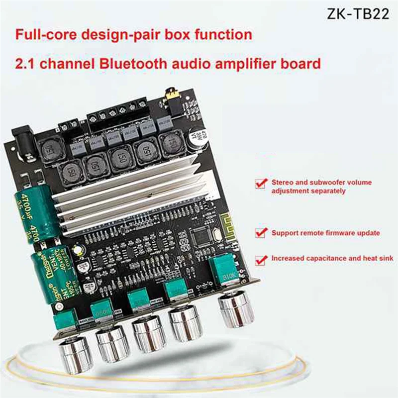 -TB22 TPA3116D2 Bluetooth Плата усилителя сабвуфера 2.1 HIfi Стереоусилитель высокой мощности 2X50 Вт + 100 Вт Усилитель для динамика