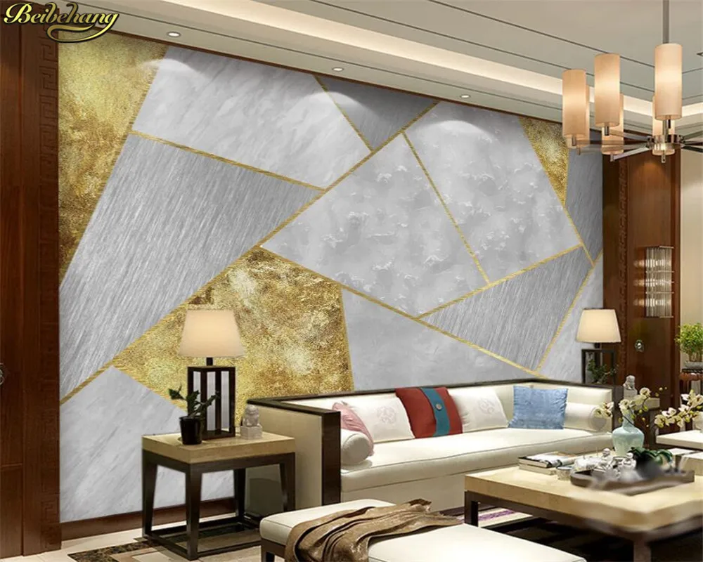 beibehang Обои на заказ современные минималистичные мраморные золотые линии светлые роскошные обои для гостиной фон papel de parede