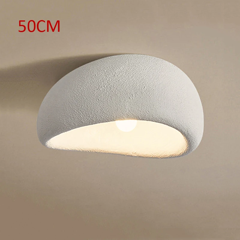 50 см Wabi Sabi Серый Популярный потолочный светильник Nordic Simple White Room Гостиная Коммерческий магазин одежды Светодиодная декоративная лампа