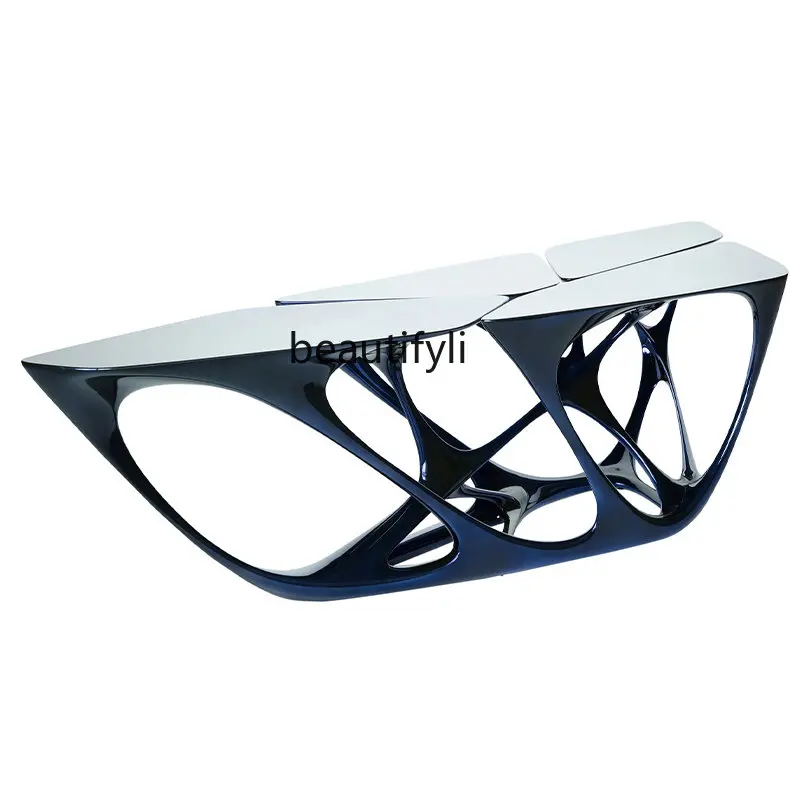 Скандинавский конференц-стол Треугольный полый художественный чайный столик Креативный простой диван и чайный столик для гостиной журнальный столик