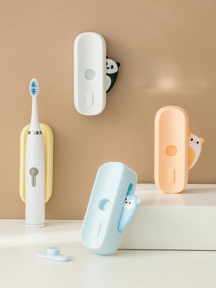  Электрический держатель зубной щетки Магнитное всасывание Клей Компактная подставка Держатель для хранения Подставка для зубных щеток для домашней ванной